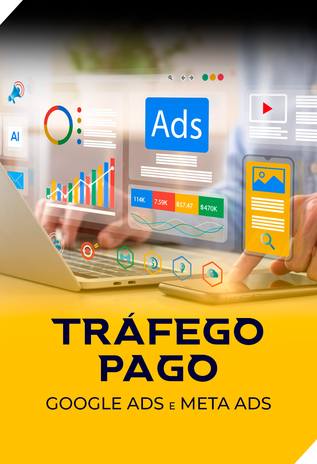 Gestão de anúncios online no Google Ads e Meta Ads - PB Marketing Digital